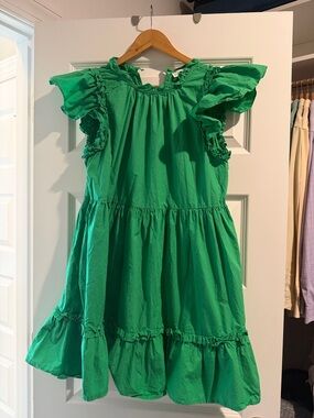 House of Harlow 1960 Emerald Green Ruffle Dress
